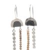 Jewellery ISRAELI | Earrings Arch Half Circle Double Drop