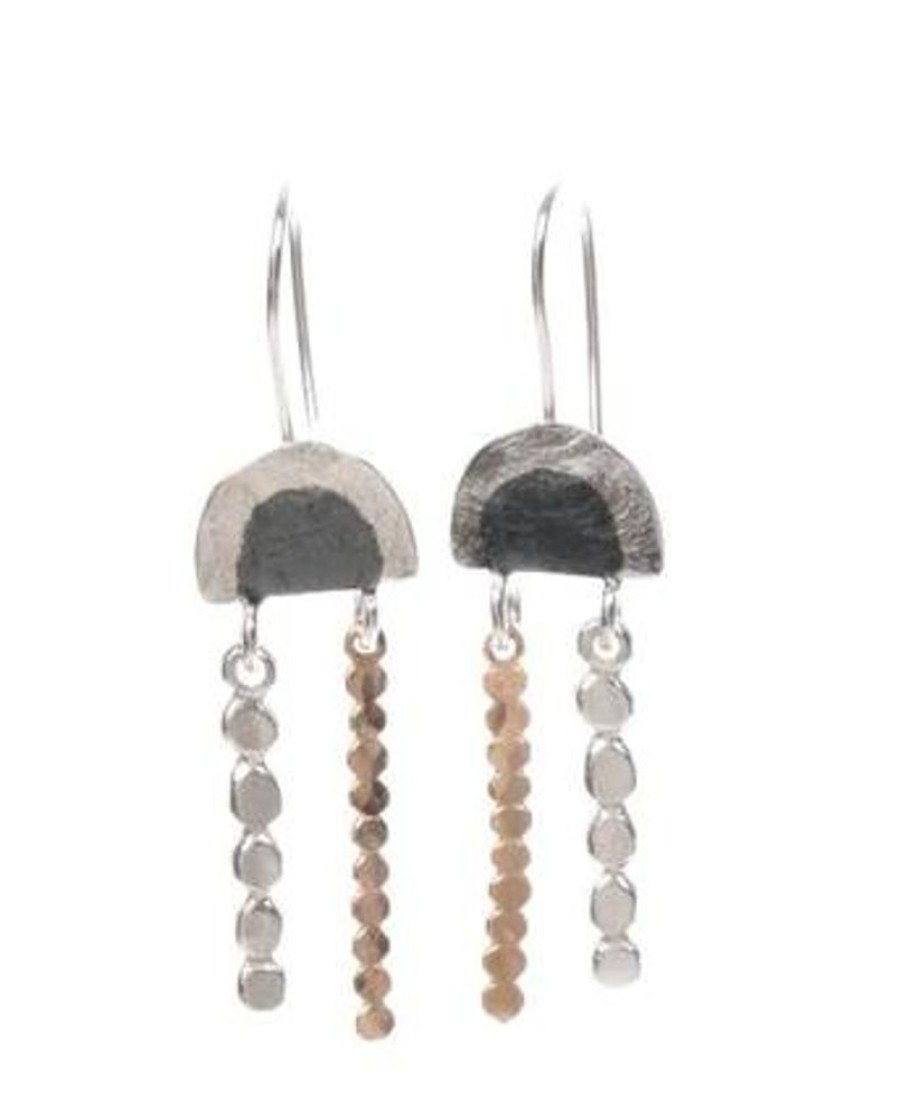 Jewellery ISRAELI | Earrings Arch Half Circle Double Drop