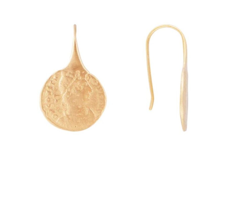 Jewellery FAIRLEY | Ancient Coin Earrings - Gold