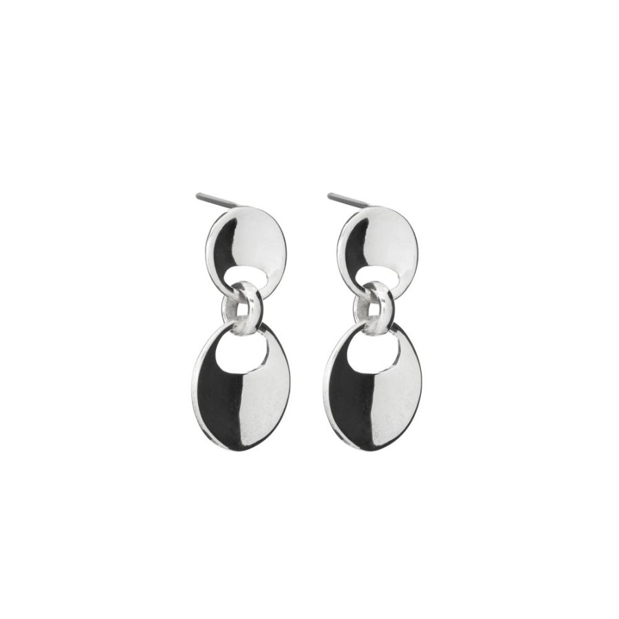 Jewellery IRONCLAY | Earrings Silver Curved Drops