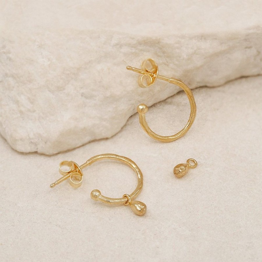 Jewellery BY CHARLOTTE | Divine Grace Hoops - Gold