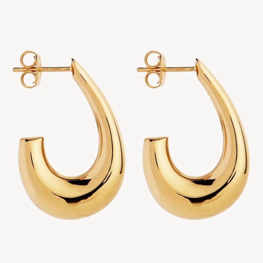 Jewellery NAJO | Sweep Stud Earring Gold