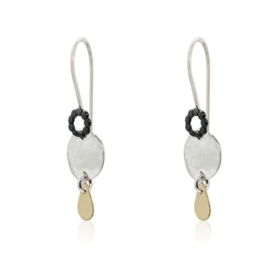 Jewellery ISRAELI | Earrings Small Silver And 9Ct Gold Filled Teardrop