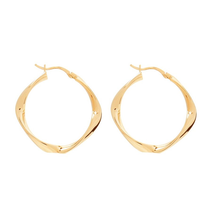 Jewellery NAJO | Garden Of Eden Yellow Gold Hoop Earring