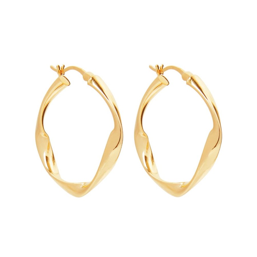 Jewellery NAJO | Garden Of Eden Yellow Gold Hoop Earring