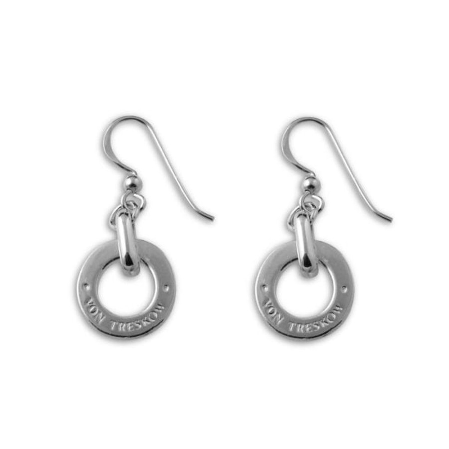 Jewellery VON TRESKOW | Silver Von Treskow Disc Earrings