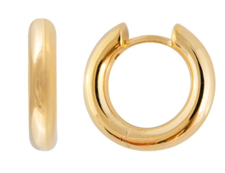 Jewellery FAIRLEY | Chunky Huggies - Gold