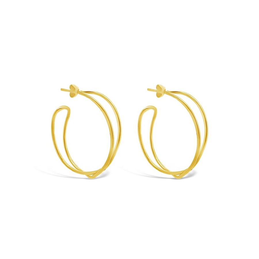 Jewellery ICHU JEWELLERY | Gold Intertwined Hoops