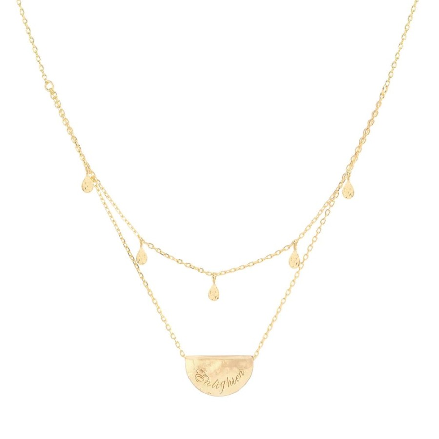 Jewellery BY CHARLOTTE | Necklace Gold Blessed