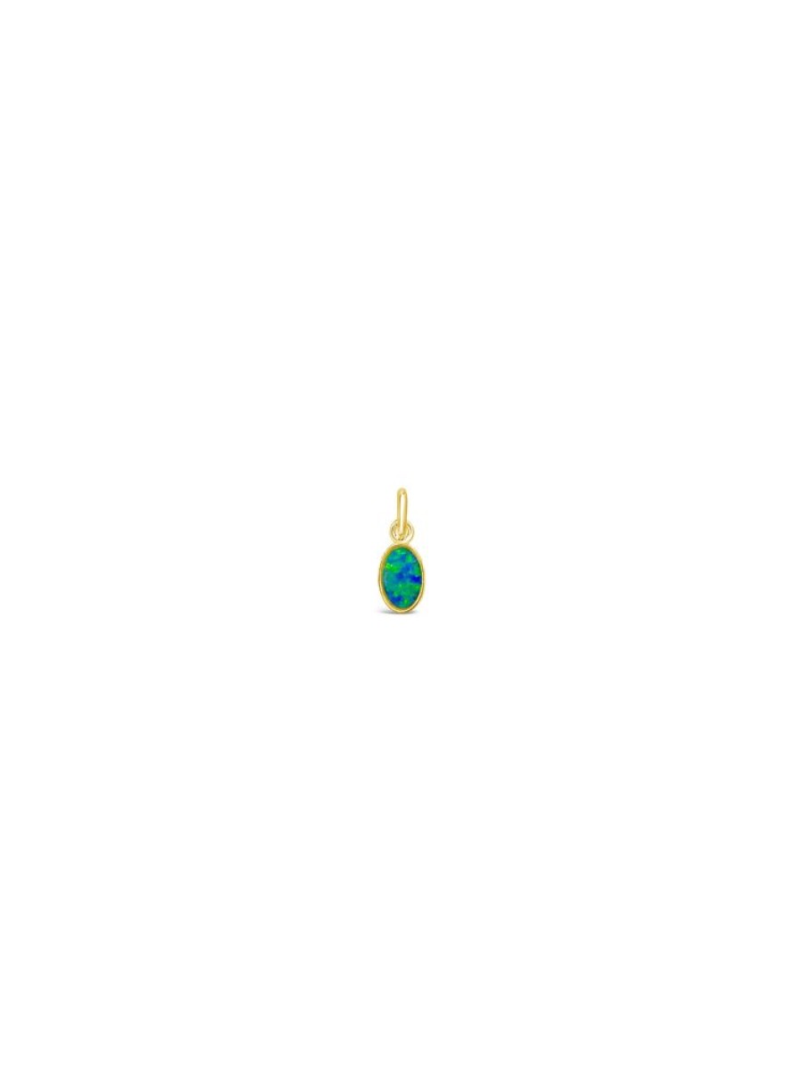 Jewellery ICHU JEWELLERY | Oval Opal Charm, Gold