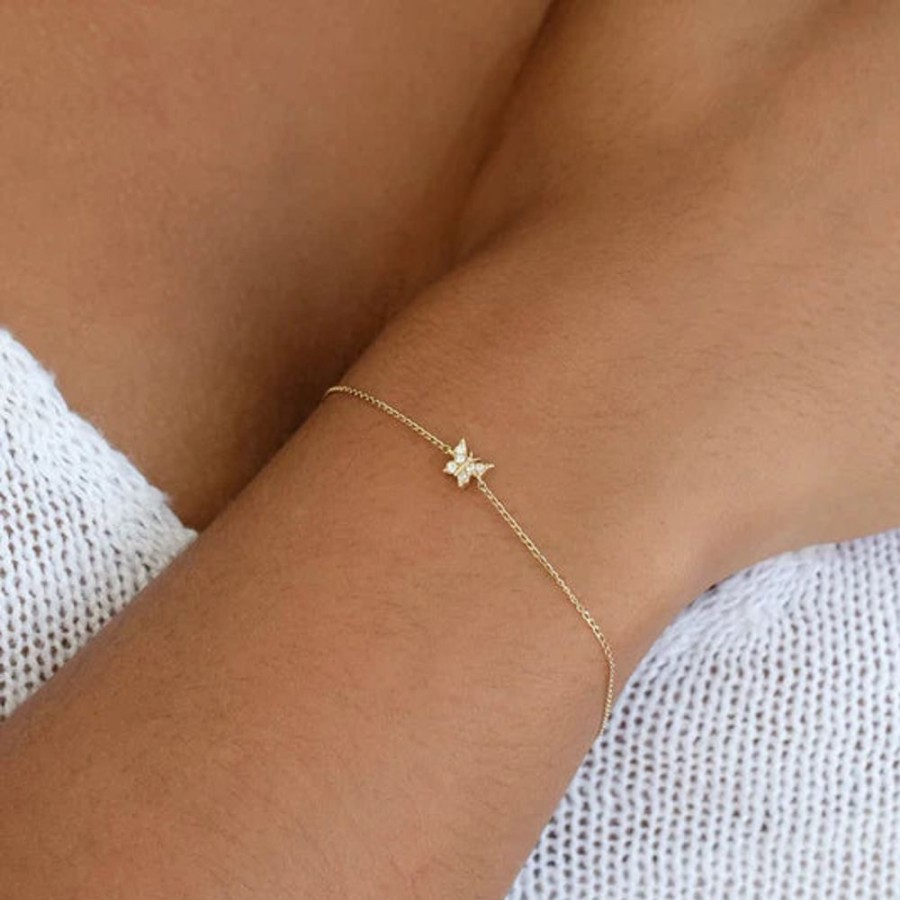 Jewellery BY CHARLOTTE | 14K Gold Fly With Me Bracelet