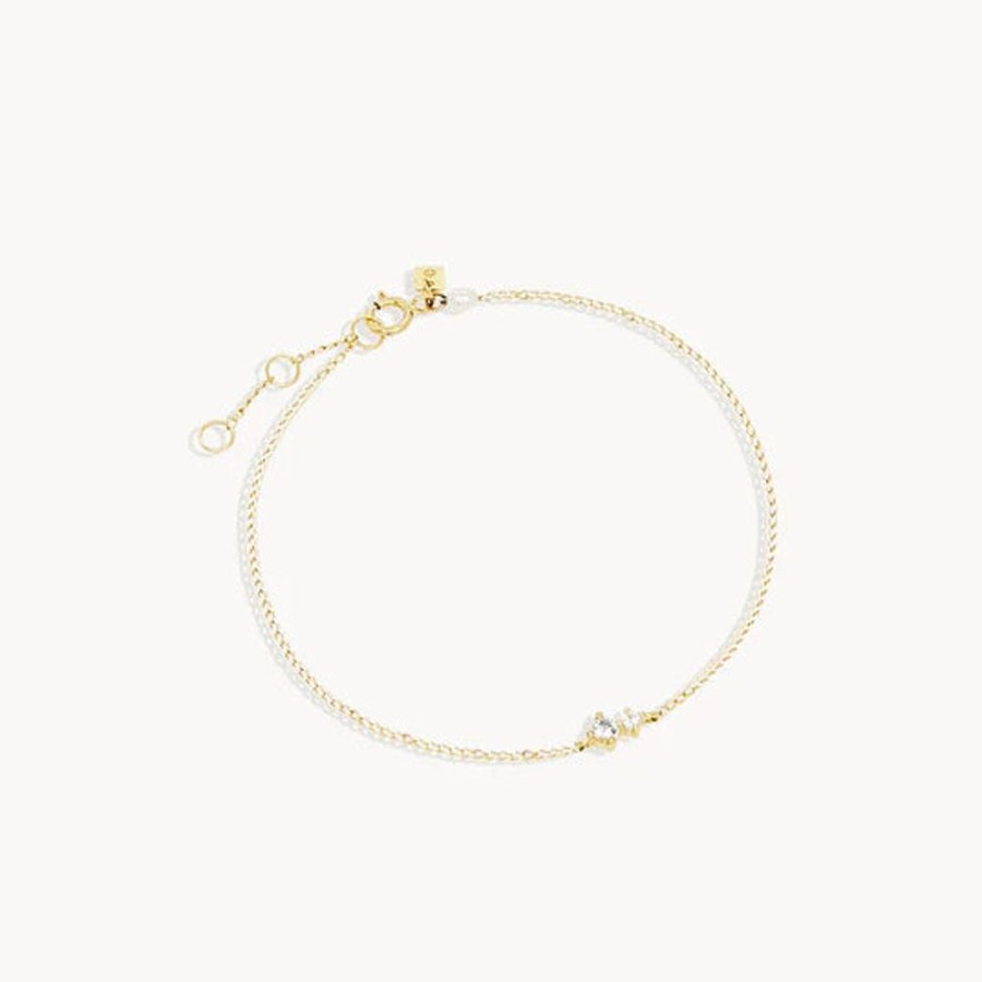 Jewellery BY CHARLOTTE | 14K Gold Magic Within Birthstone Diamond Bracelet April