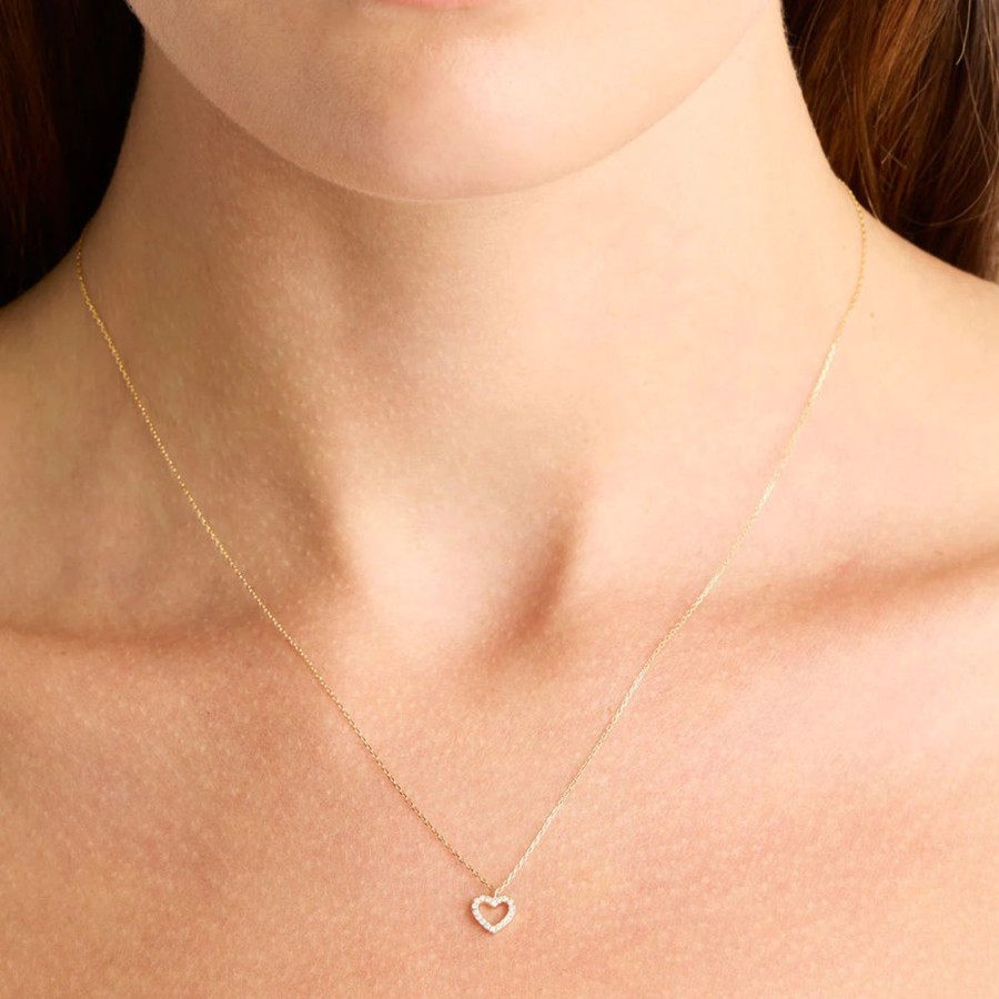 Jewellery BY CHARLOTTE | Necklace 14K Eternal Love Diamond Heart