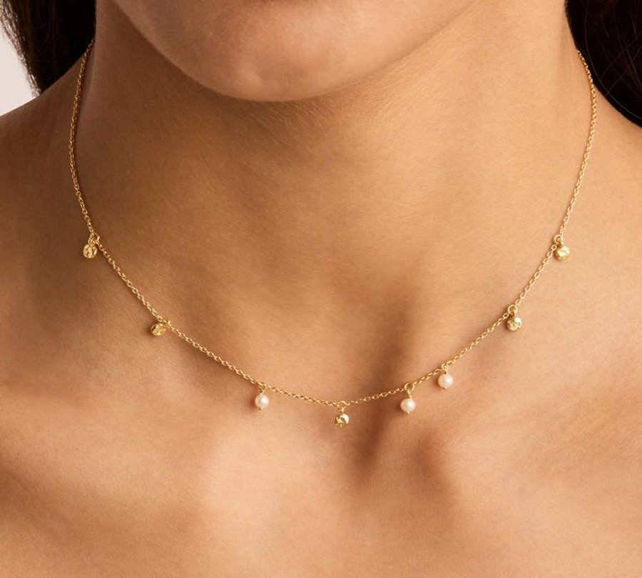 Jewellery BY CHARLOTTE | Endless Grace Pearl Choker - Gold