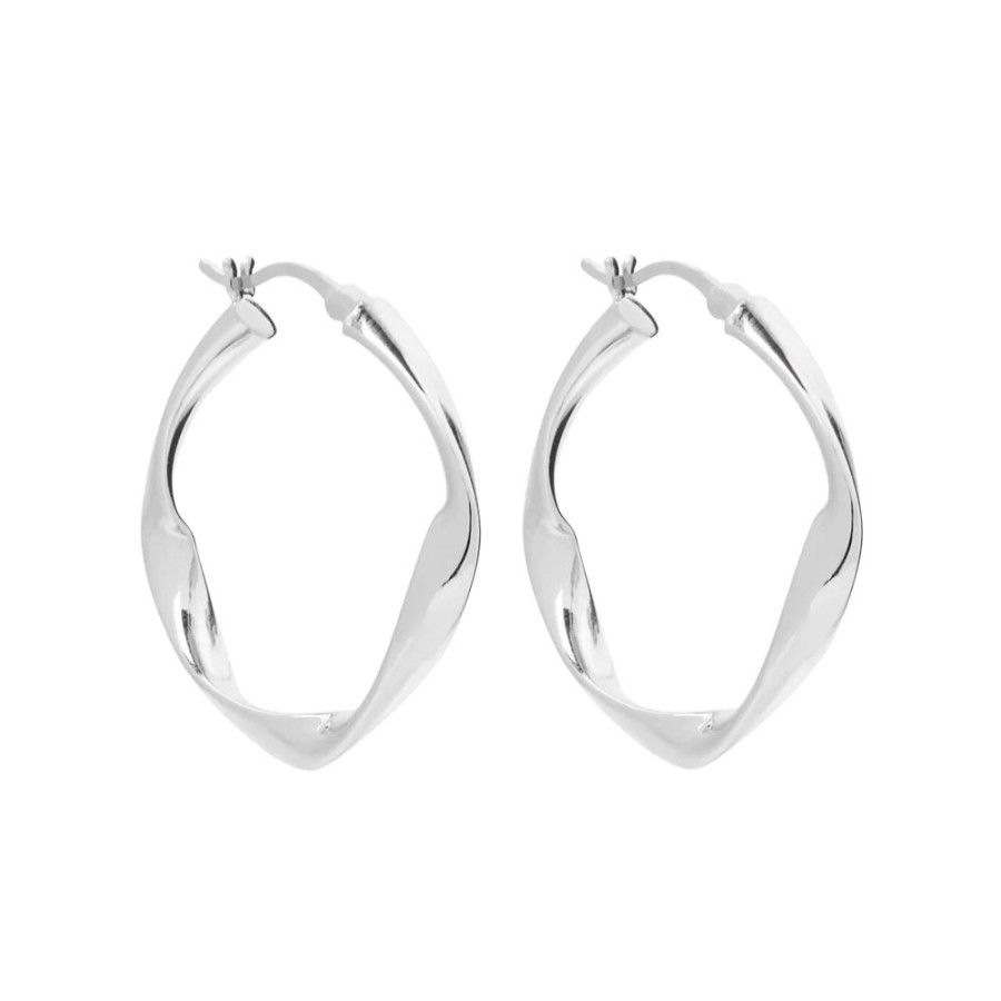 Jewellery NAJO | Garden Of Eden Silver Hoop Earring