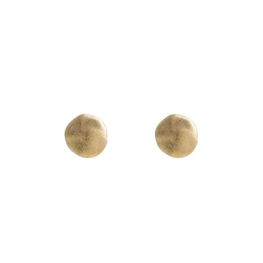 Jewellery FAIRLEY | Alexa Disc Studs - Gold