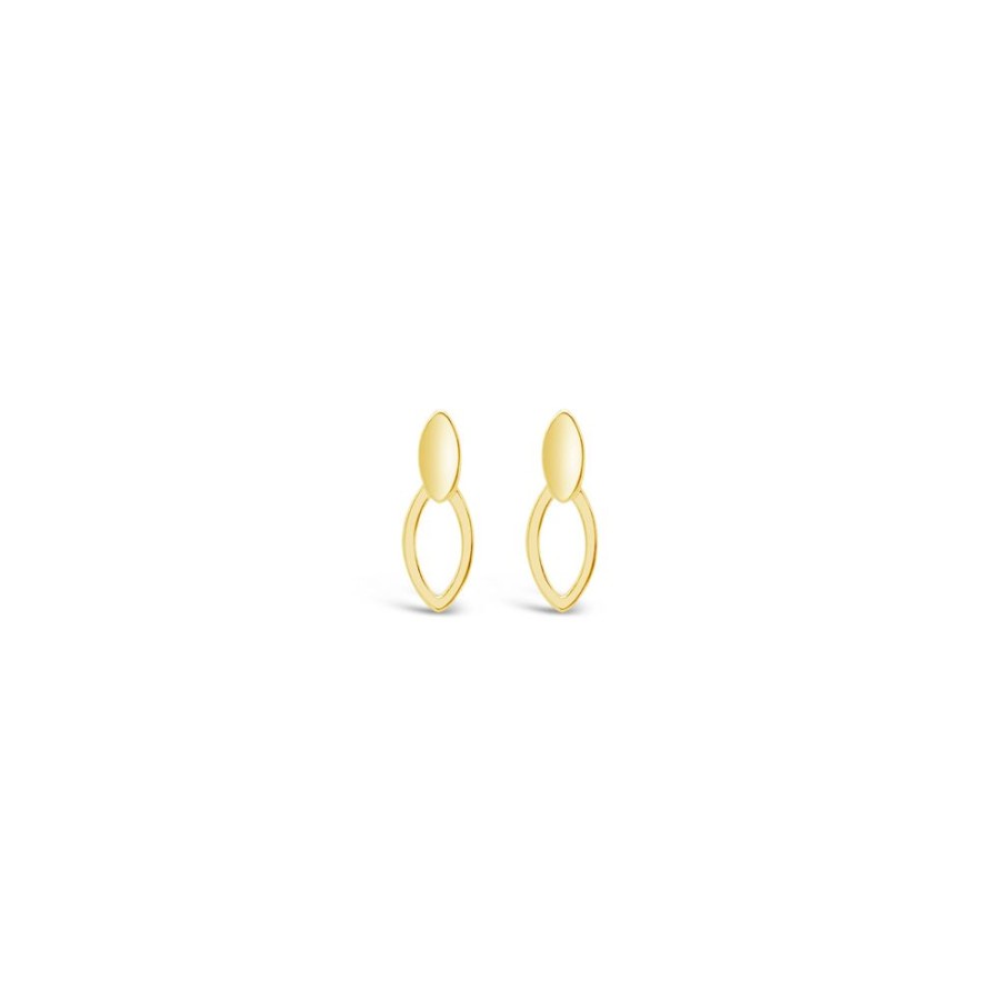 Jewellery ICHU JEWELLERY | Double Oval Earrings, Gold