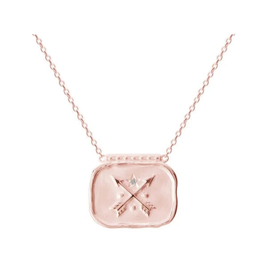 Jewellery MURKANI | Heirloom Pendant Necklace In Rose Gold Plate