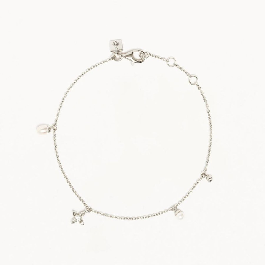 Jewellery BY CHARLOTTE | Live In Peace Bracelet Silver