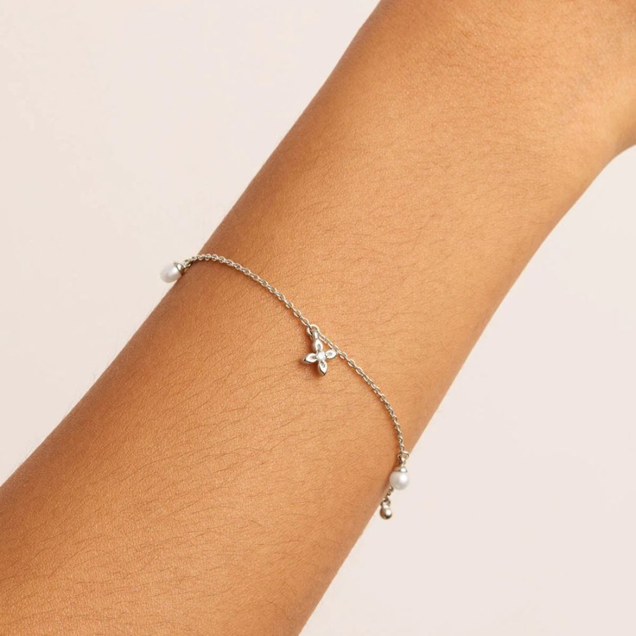 Jewellery BY CHARLOTTE | Live In Peace Bracelet Silver