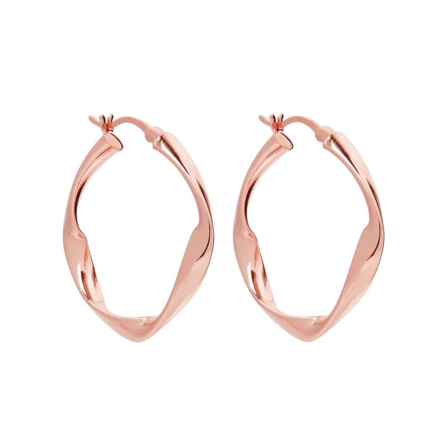 Jewellery NAJO | Garden Of Eden Rose Gold Hoop Earring