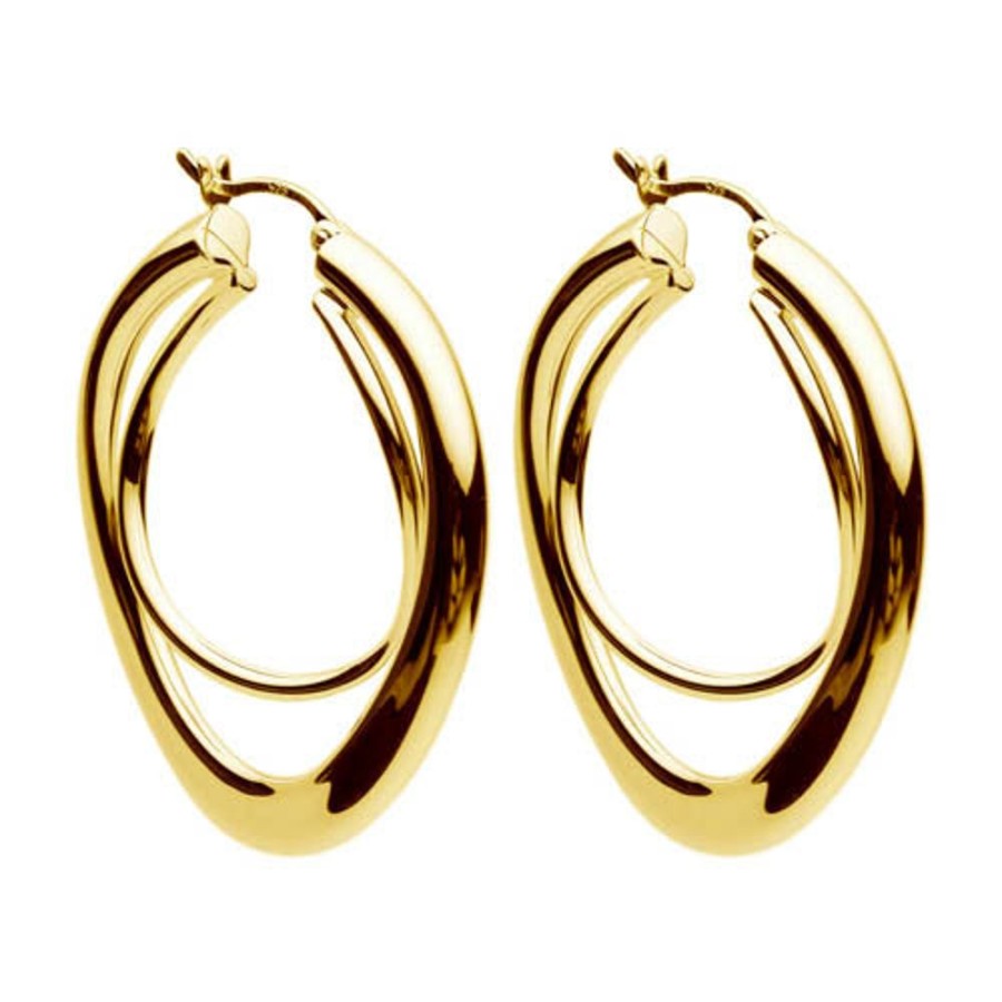 Jewellery NAJO | Strudel Yellow Gold Hoop