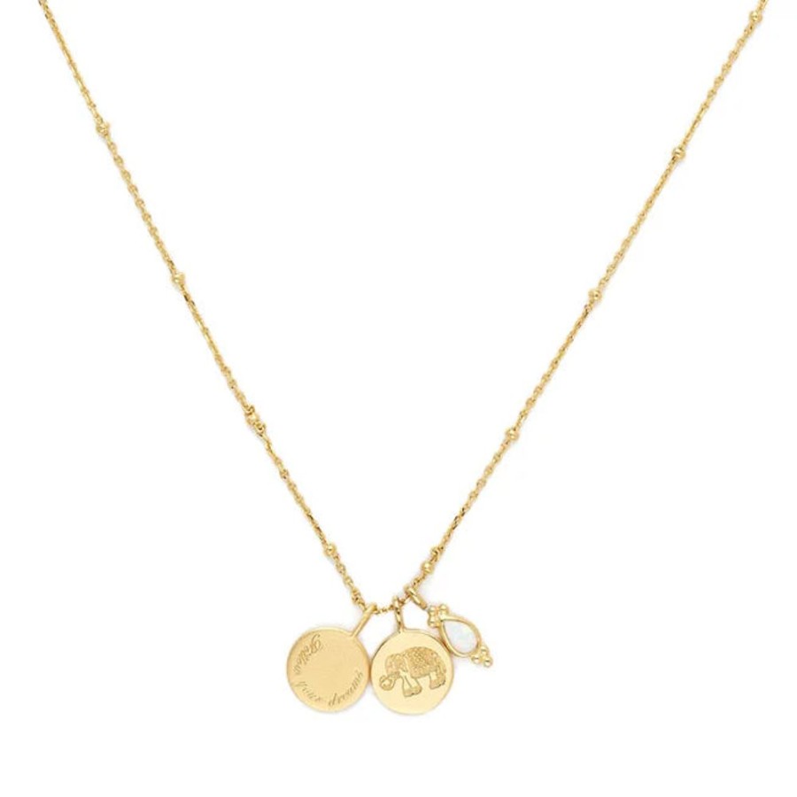 Jewellery BY CHARLOTTE | Follow Your Dreams Gold Necklace