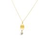 Jewellery ICHU JEWELLERY | Curved Pearl Necklace, Gold