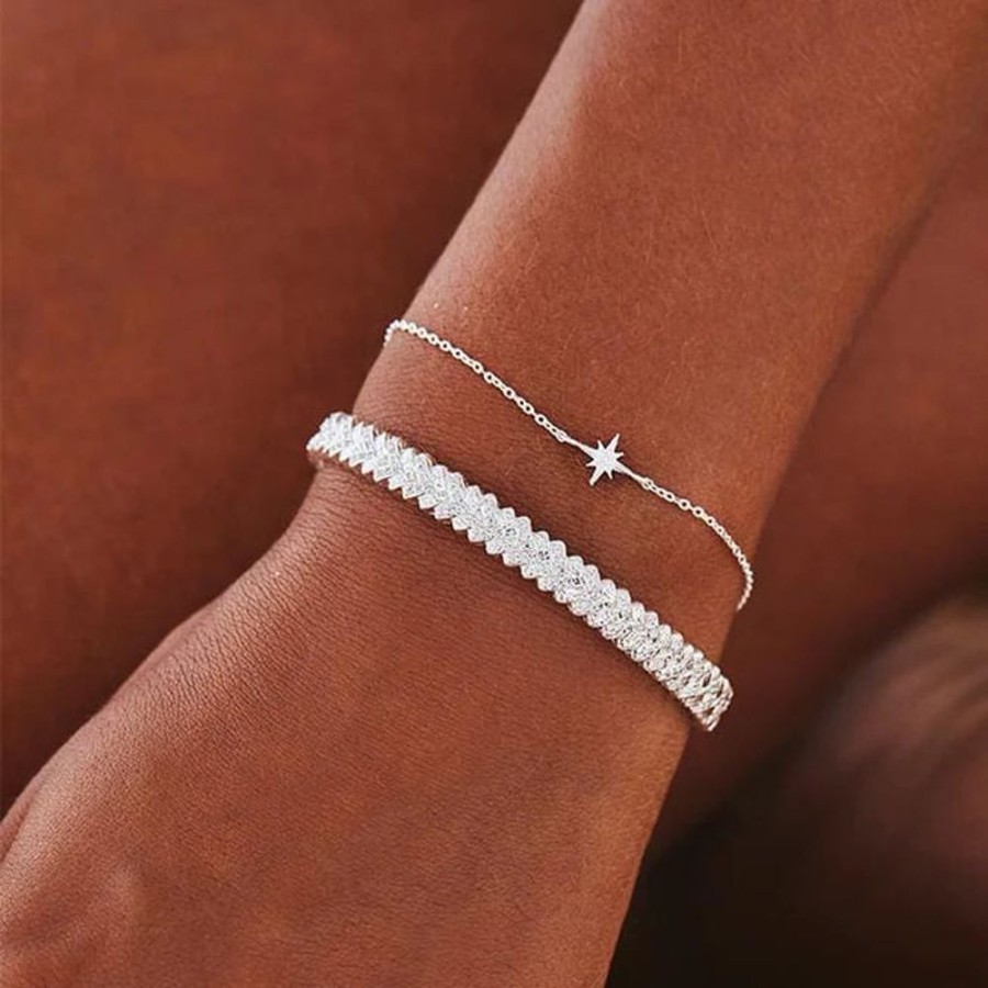 Jewellery BY CHARLOTTE | Starlight Bracelet Silver