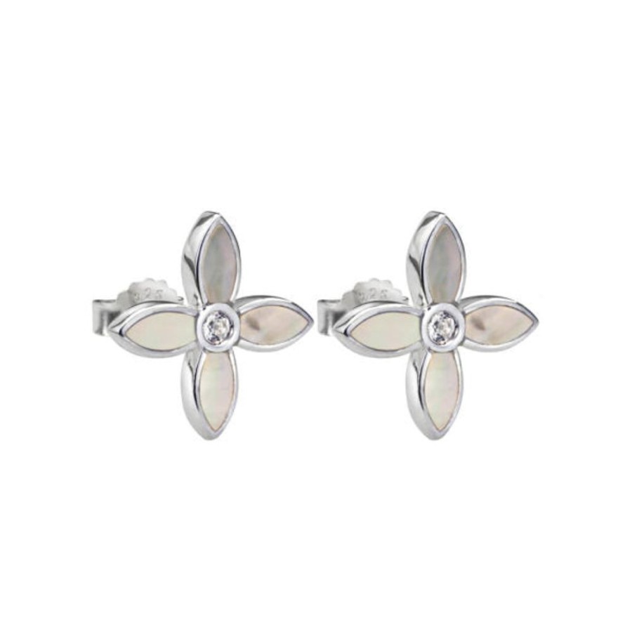 Jewellery MURKANI | Desert Flower Small Earrings Silver