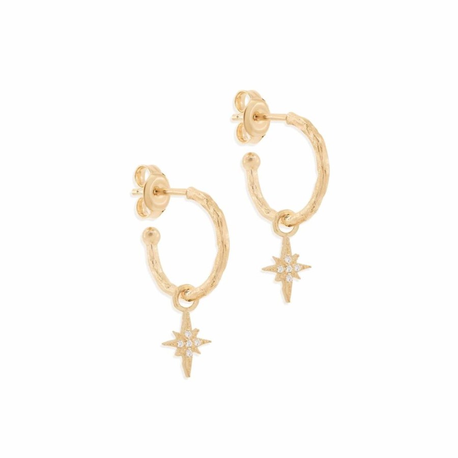 Jewellery BY CHARLOTTE | Starlight Hoops Gold