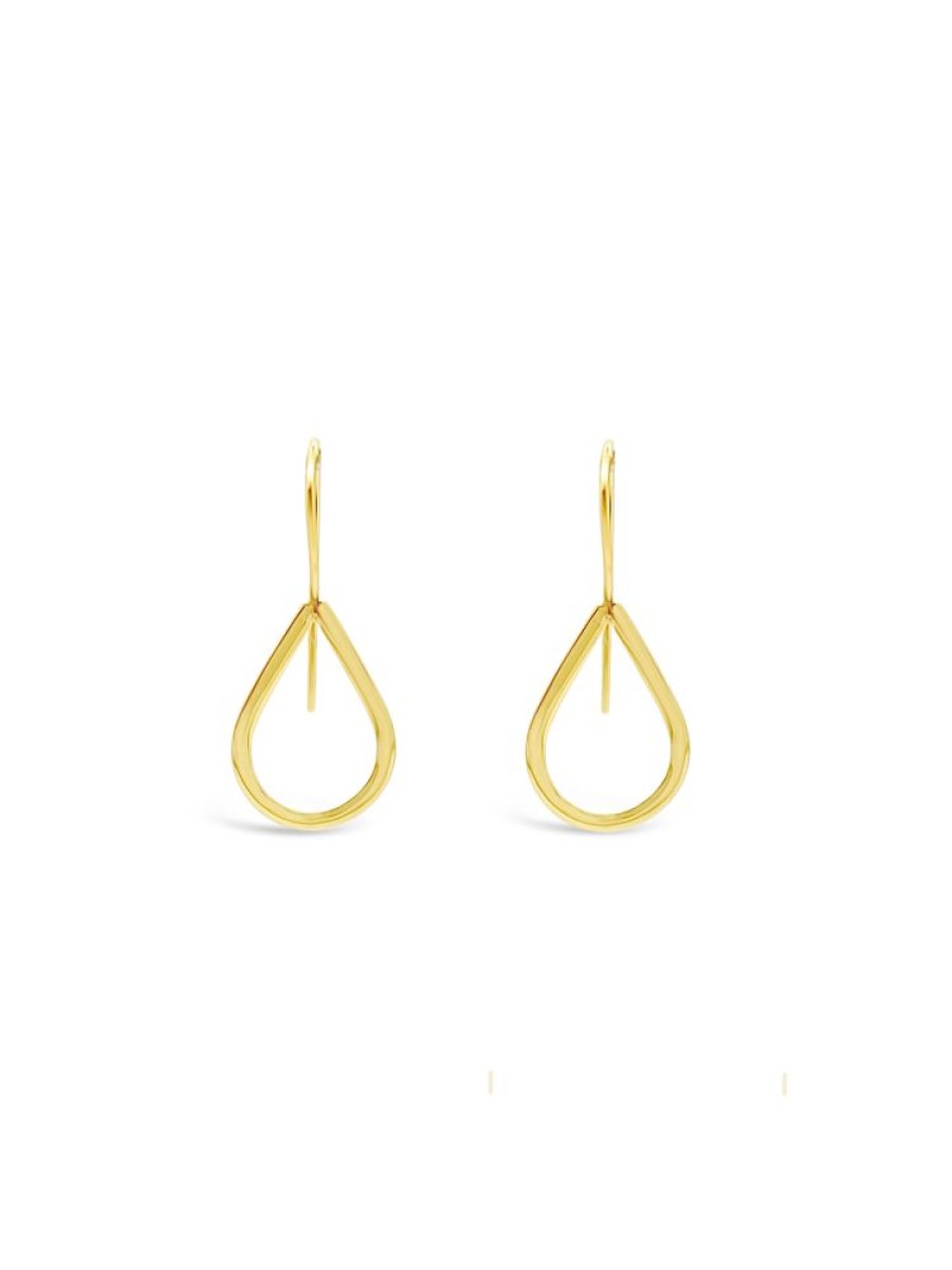 Jewellery ICHU JEWELLERY | Fine Open Tear Drop Earrings, Gold