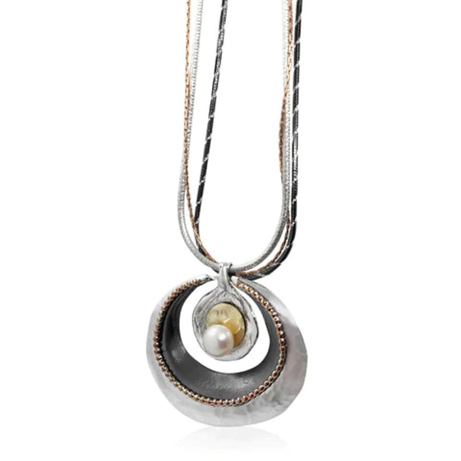 Jewellery ISRAELI | Necklace Pearl Pendant Silver Gold Filled