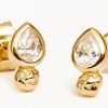 Jewellery BY CHARLOTTE | Adore You Stud Earrings - Gold