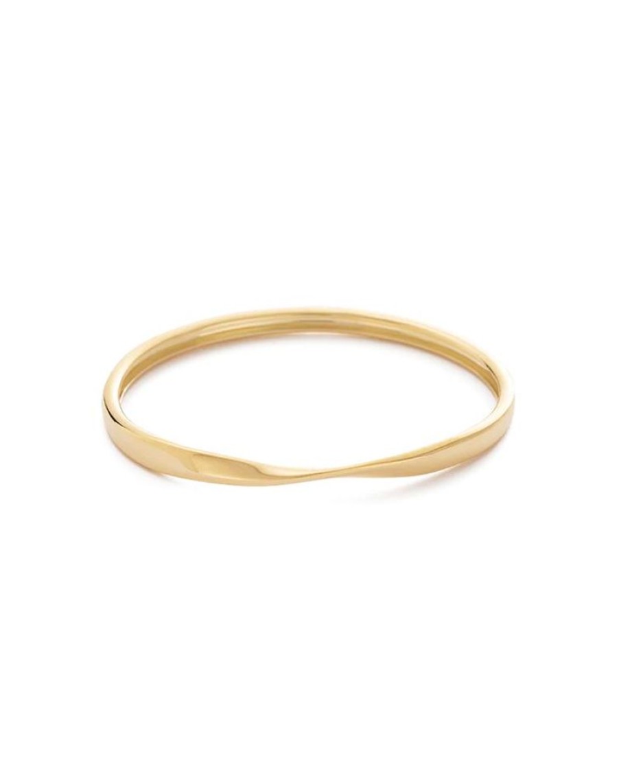 Jewellery KIRSTIN ASH | Fold Bangle 18K Gold Plated