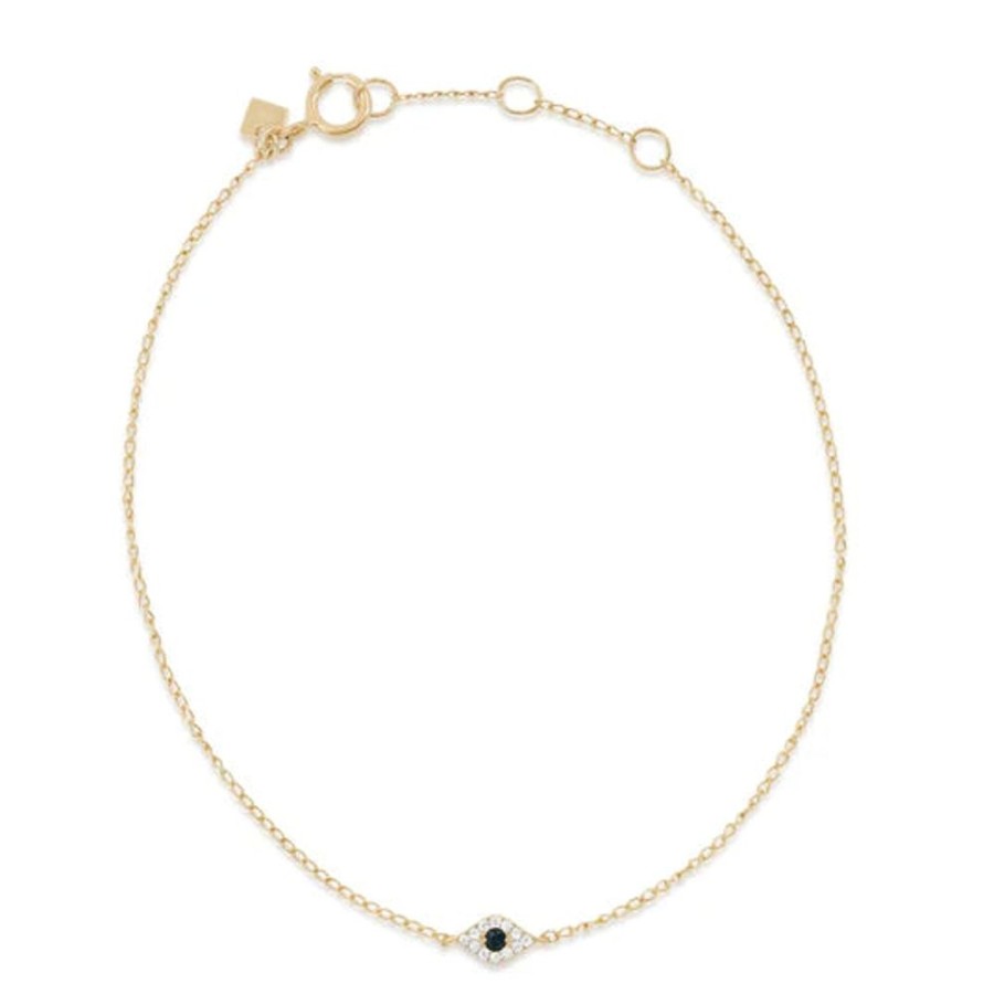 Jewellery BY CHARLOTTE | 14K Gold Evil Eye Bracelet