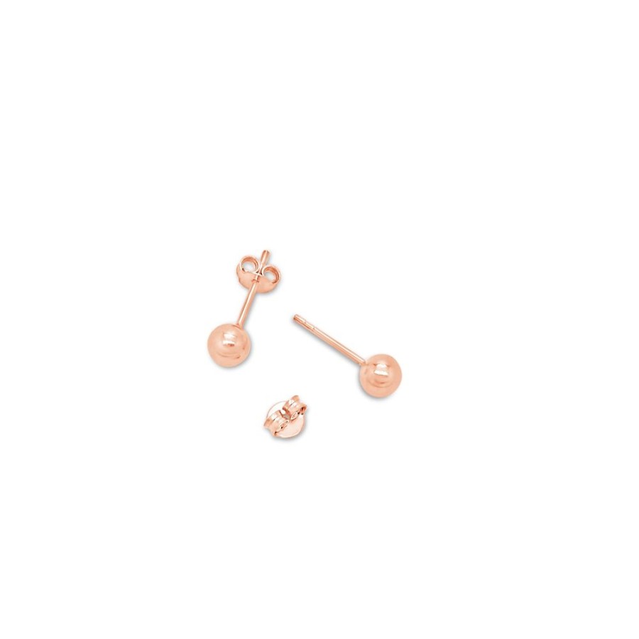 Jewellery ICHU JEWELLERY | Small Rose Gold Ball Studs