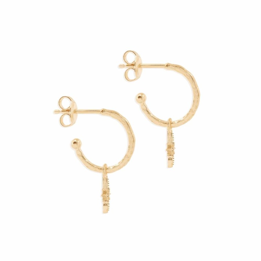 Jewellery BY CHARLOTTE | Starlight Hoops Gold