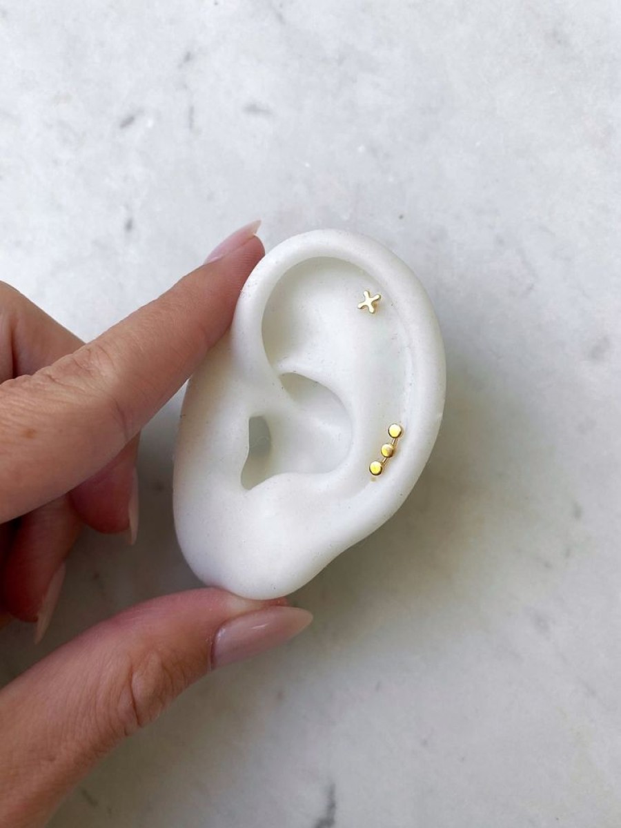 Jewellery ICHU JEWELLERY | Tiny Triple Circle Ear Cuff