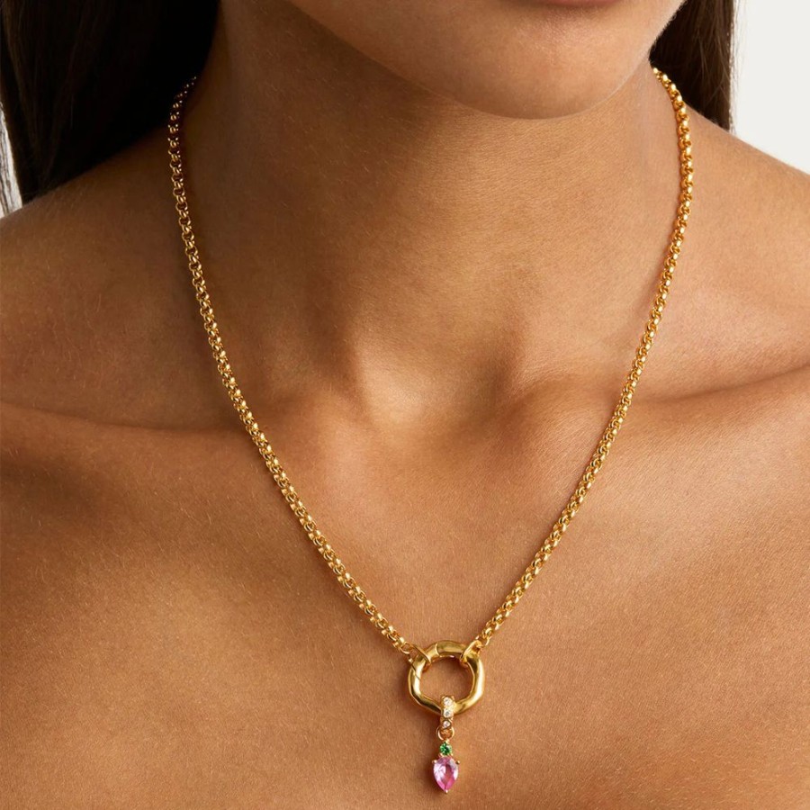 Jewellery BY CHARLOTTE | Unlock Your Intuition Annex Necklace Pendant + Gold