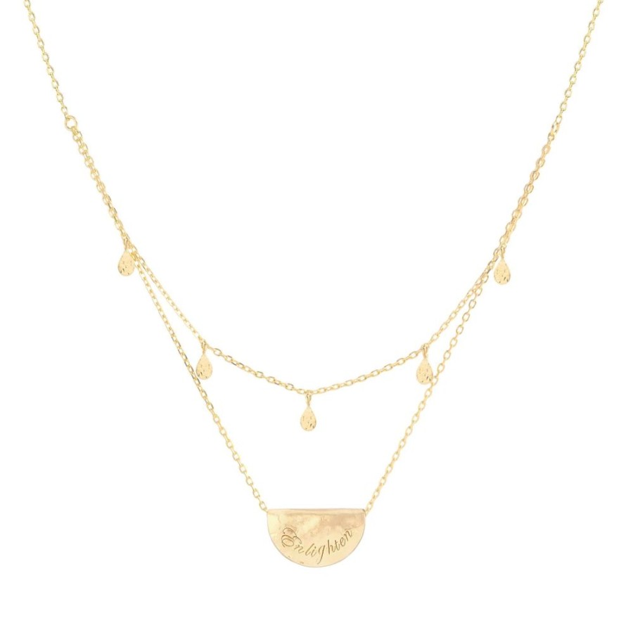 Jewellery BY CHARLOTTE | Necklace Gold Blessed