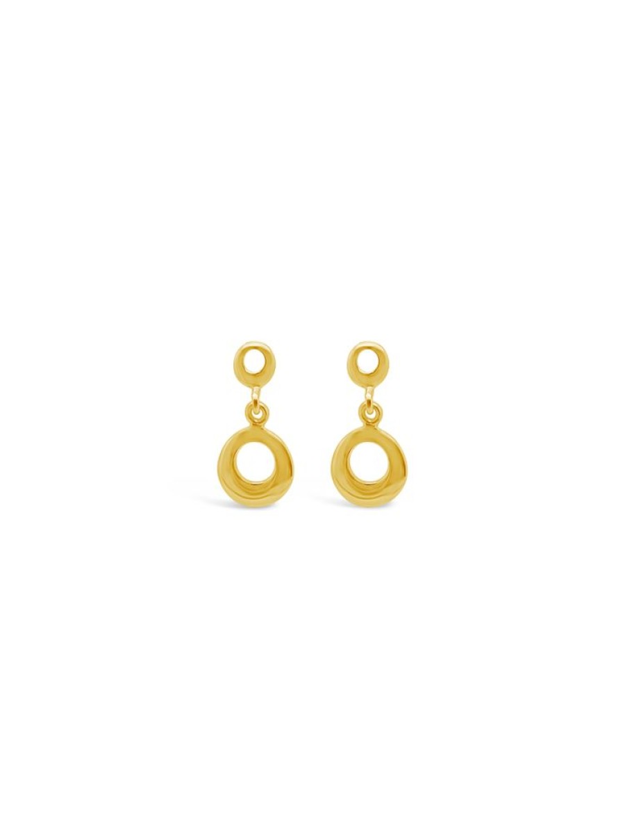 Jewellery ICHU JEWELLERY | Tiny Circle Drop Earrings, Gold