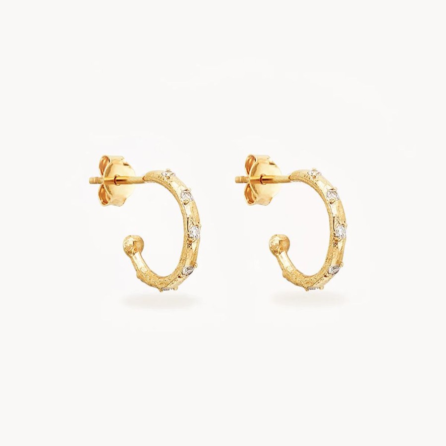 Jewellery BY CHARLOTTE | Cosmic Hoops Gold