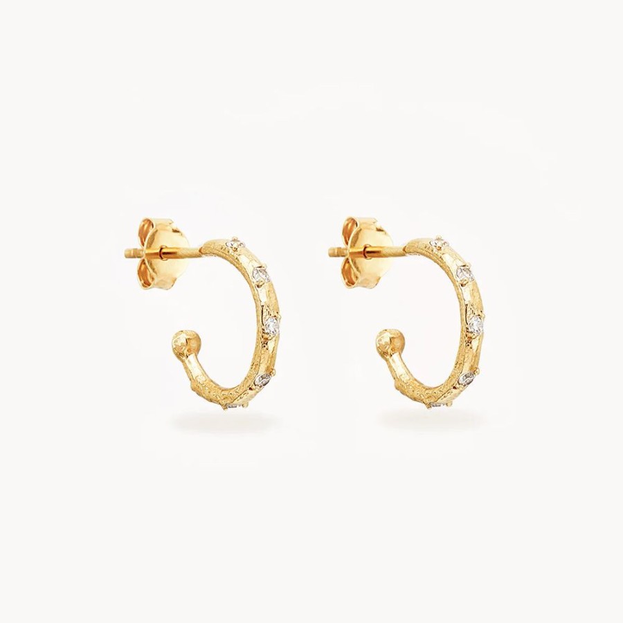 Jewellery BY CHARLOTTE | Cosmic Hoops Gold