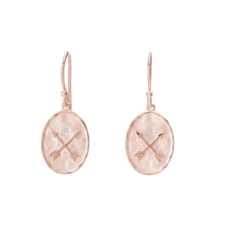 Jewellery MURKANI | Small Heirloom Earrings In Rose Gold Plate