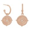 Jewellery MURKANI | Small Hoop Earrings Into The Light - Rose Gold