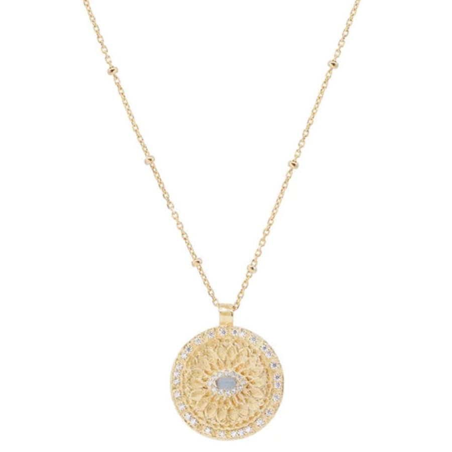 Jewellery BY CHARLOTTE | Gold Blessed Eye Necklace