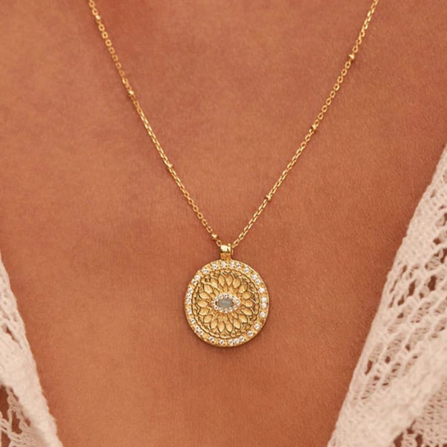 Jewellery BY CHARLOTTE | Gold Blessed Eye Necklace