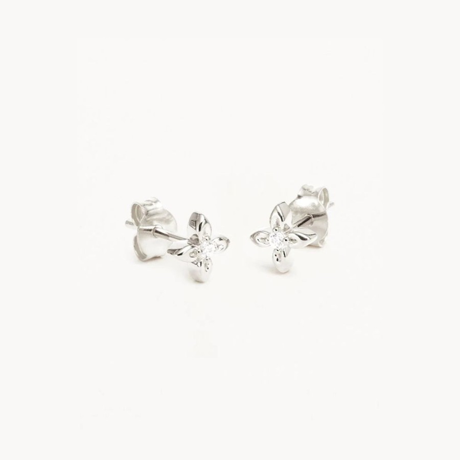 Jewellery BY CHARLOTTE | Live In Light Studs Silver