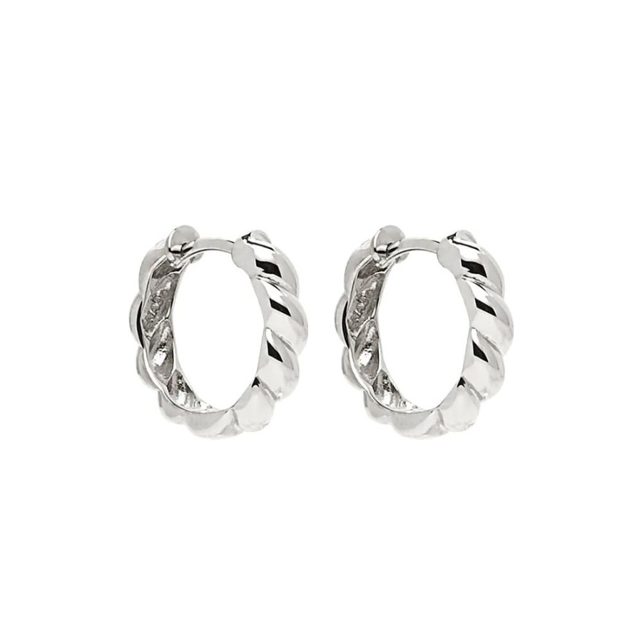 Jewellery NAJO | Zippy Twist Huggie Earring